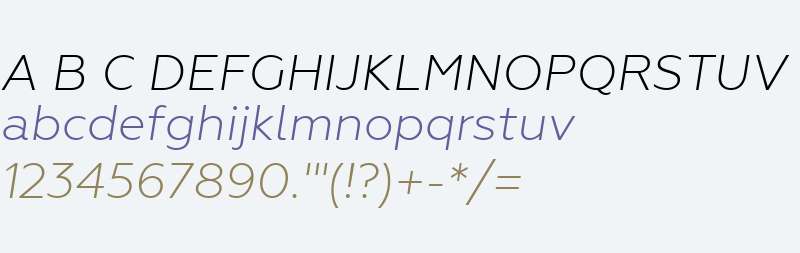 Geometria W04 Light Italic