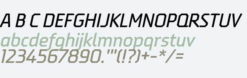Oita W01 Norm Medium Italic