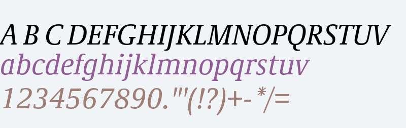 Demos W01 Italic