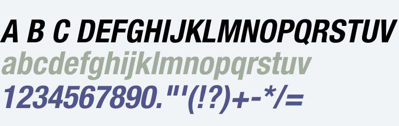 Helvetica Neue W01 77 Bd Cn Obl