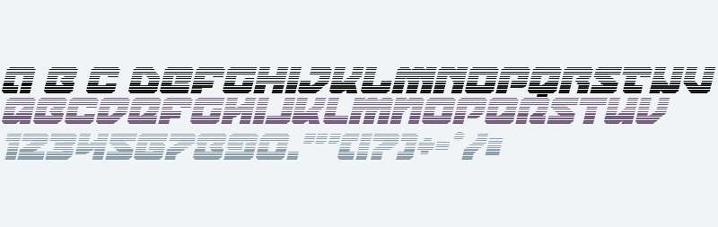 Legacy Cyborg Gradient Italic