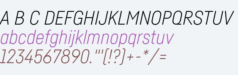 Fabrikat W00 Light Italic