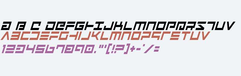 Avenger Condensed Italic