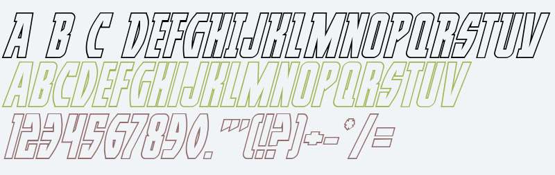 Prowler Outline Italic