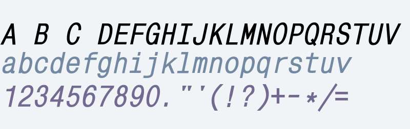 MonoCondensed W08 Bold Italic