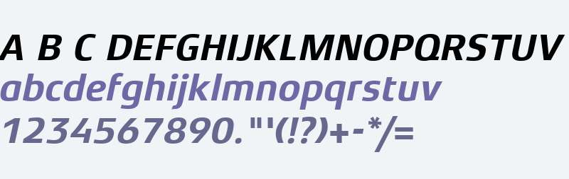 Xenois Sans W04 Bold Italic