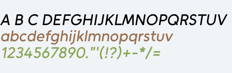 Unageo Medium italic