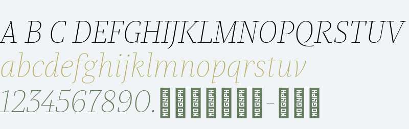 Praho Pro Test Thin Italic