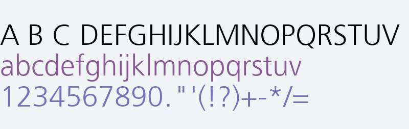 Frutiger LT Arabic 45 Light