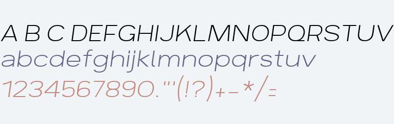 Breul Grotesk A Thin Italic