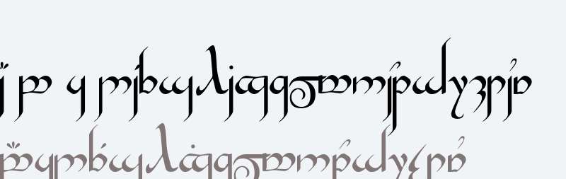 Tengwar Gandalf Medium