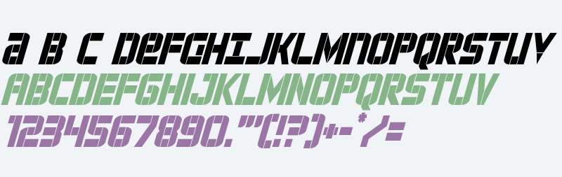 Force Commander Condensed Italic