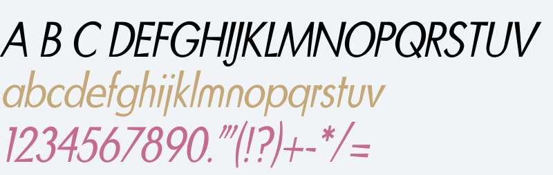 BlitzCondensed W03 LightItalic