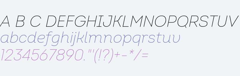 Intro W03 ExLight Italic