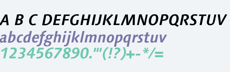 Syntax Next LT W06 Bold Italic