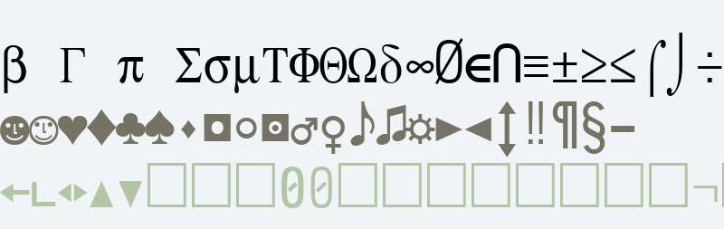 PIXymbols PC W95 X Italic