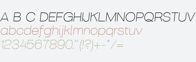 Korbin W01 Light Italic