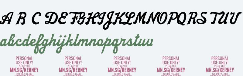 Kerney Script PERSONAL USE