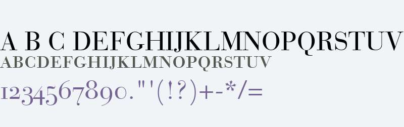 Bodoni Recut OldStyle SSi Small Caps