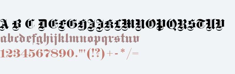 Fette Gotisch W01 Regular