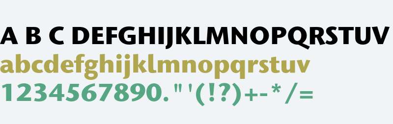 Stone Humanist ITC Std Bold