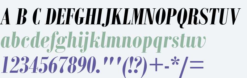 Bodoni MT Condensed Bold Italic