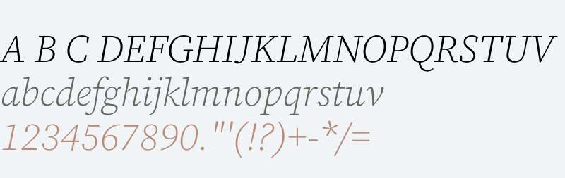 Source Serif Pro Light