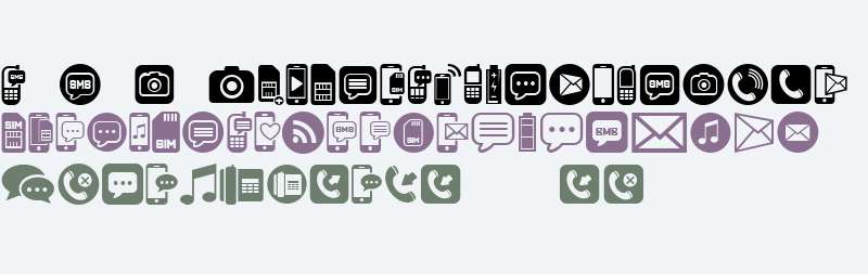 Mobile Icons Regular