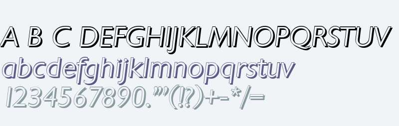 ChantillyShadow-Light-Italic