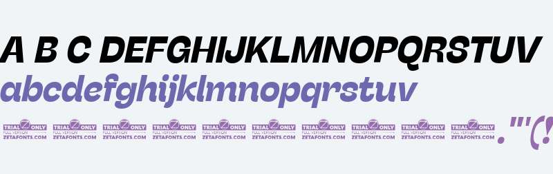 Stinger Trial Bold Italic