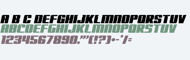 '89 Speed Affair Semi-Italic