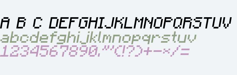 Minecraft Italic