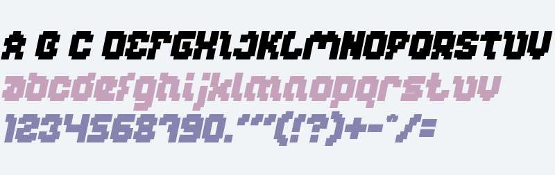 GLITCH Bold Italic