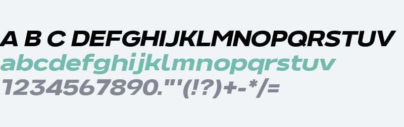 NeverMind Extended Heavy Italic