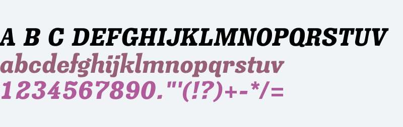 Minernil W00 Black Italic