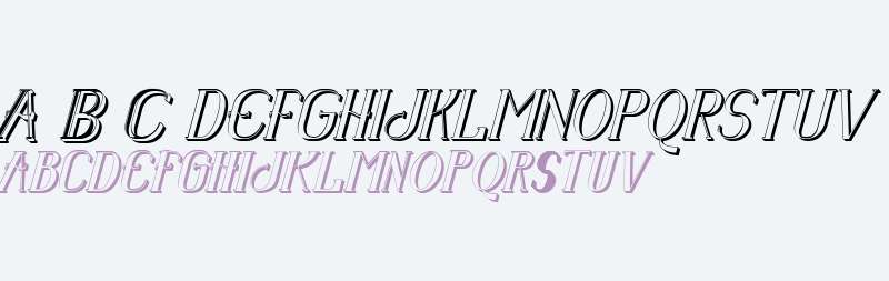 Senandung Malam 3D Bold Italic