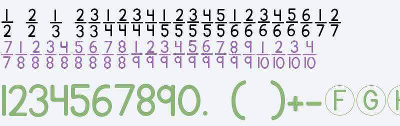 KG Traditional Fractions