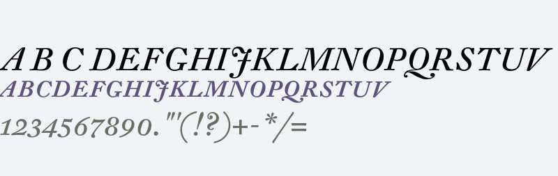 DTL Fleischmann T Italic Caps