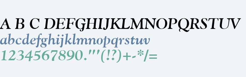 Goudy Oldstyle W01 Bold Italic