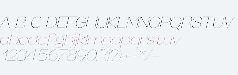 Orelo SemiWide Hair Italic