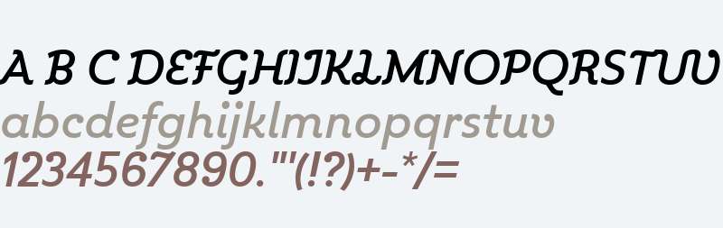 Kleide W00 Medium Italic