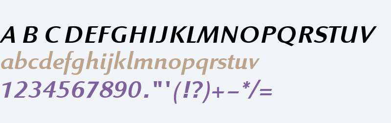 Linex Sans W04 Italic