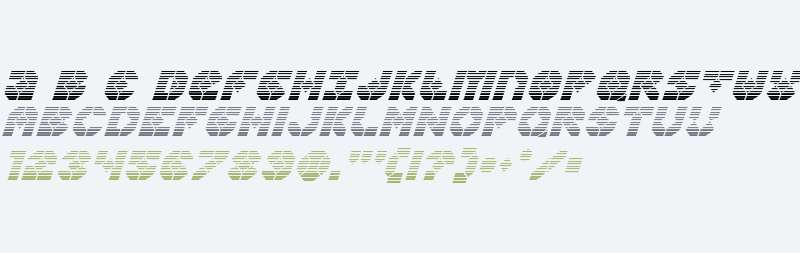 Zoom Runner Gradient Italic
