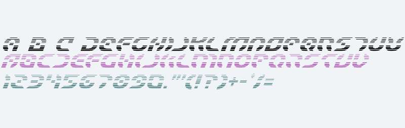 Starfighter Gradient Italic