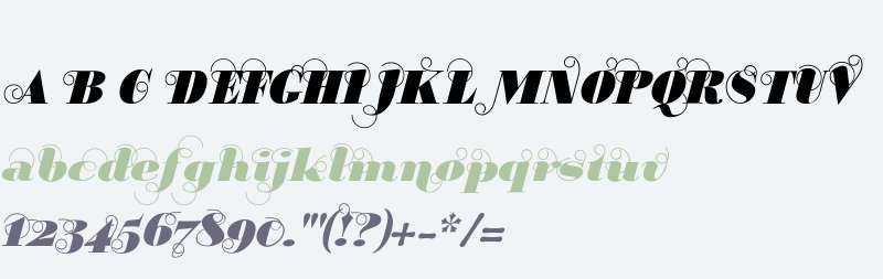 BodoniClassicUltraScript W00