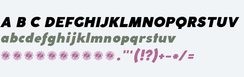 Coco Gothic Fat Italic