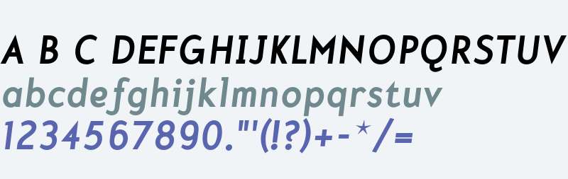 Mercury Bold Italic