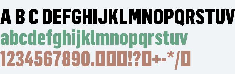 Flama Condensed Trial Black