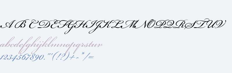 Bickham Script 400 wt Italic