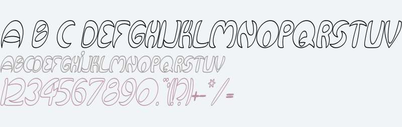 Qurve Hollow Thin Italic